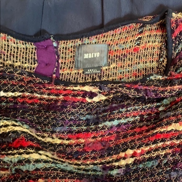 Anthropologie Maeve Mixed Media Dress - Picture 4 of 7